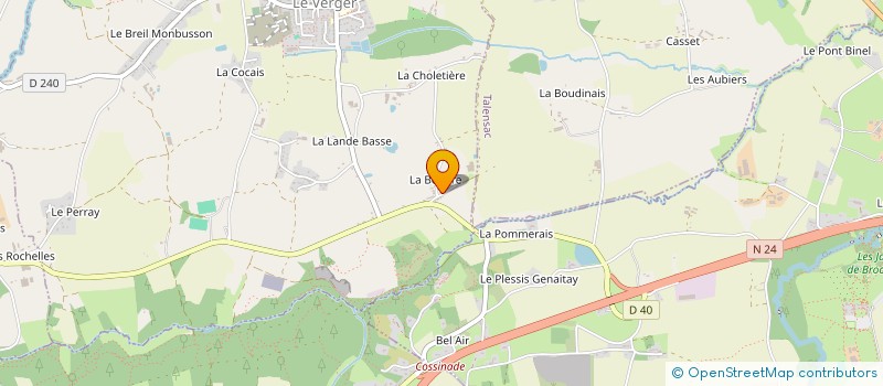 localisation de l'entreprise HASA ELEC  LE VERGER