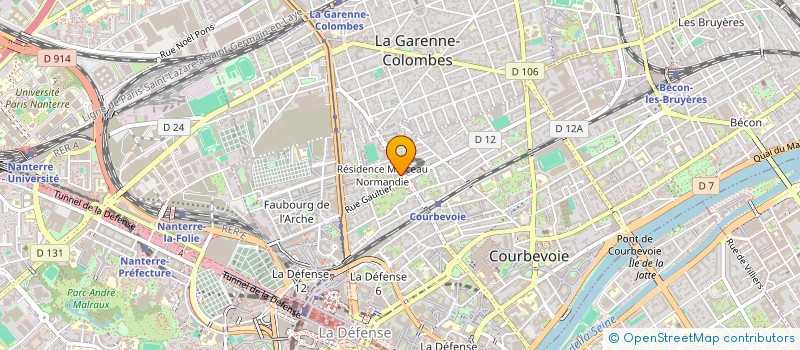 localisation de l'entreprise HASAL TECH à COURBEVOIE