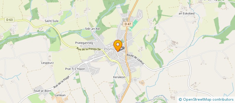 localisation de l'entreprise HASCOET ERIC  PLOMODIERN