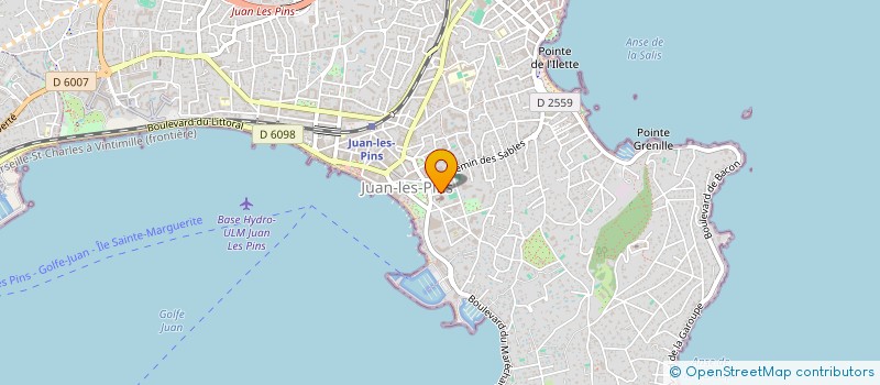 localisation de l'entreprise HASCOET ET MASSIMINO SNC à ANTIBES