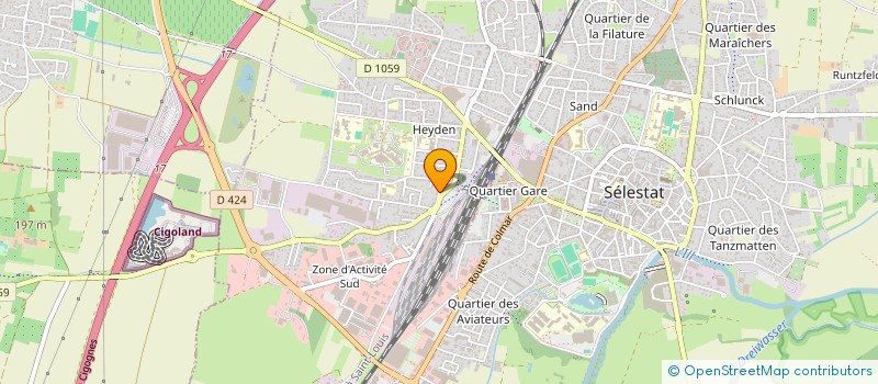 localisation de l'entreprise HASEM  SELESTAT