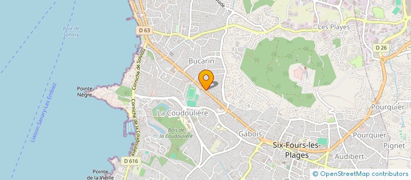 localisation de l'entreprise HASHTAG à SIX-FOURS-LES-PLAGES