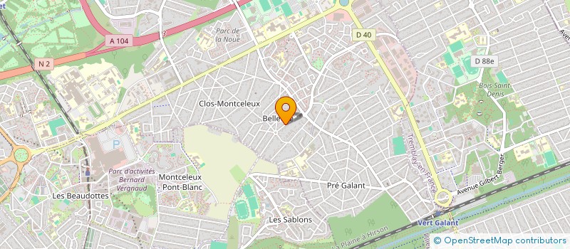 localisation de l'entreprise HASHTAG TAXI  VILLEPINTE