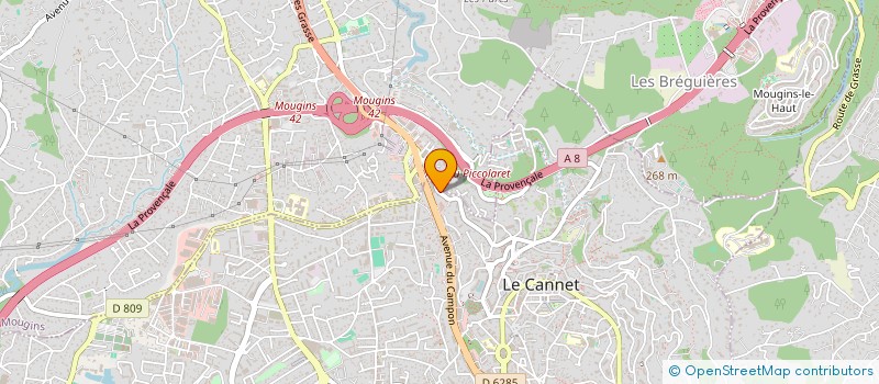 localisation de l'entreprise HASLAK SARL à LE CANNET