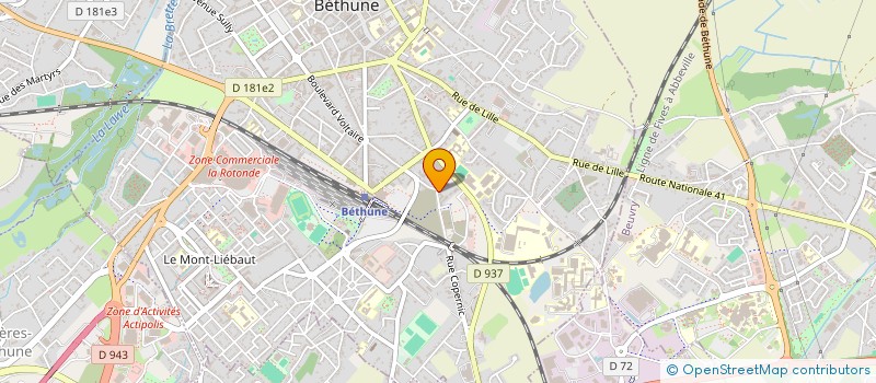 localisation de l'entreprise HASNAOUI ZAYD  BETHUNE