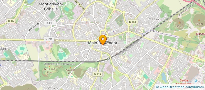 localisation de l'entreprise HASNAV BEAUTE à HENIN-BEAUMONT