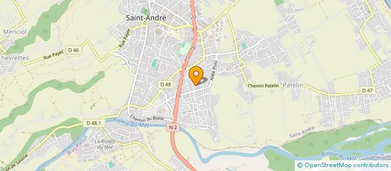 localisation de l'entreprise HASS EXPERTISE à SAINT-ANDRE