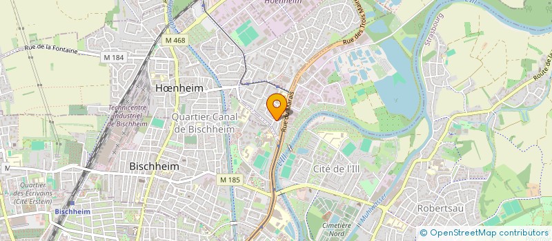 localisation de l'entreprise HASS GLASS  HNHEIM