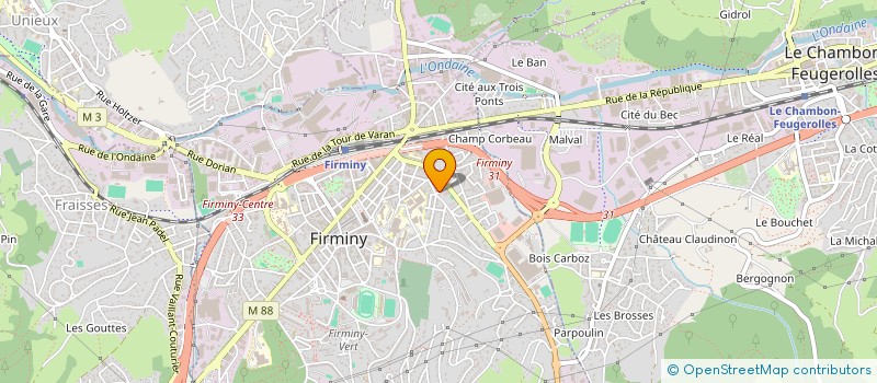 localisation de l'entreprise HASS GOLDEN CONSULTING SASU à FIRMINY