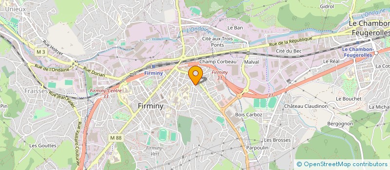 localisation de l'entreprise HASS GOLDEN - FRANCE SASU  FIRMINY