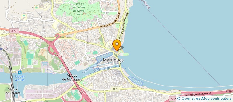 localisation de l'entreprise HASS-MJ BTP à MARTIGUES
