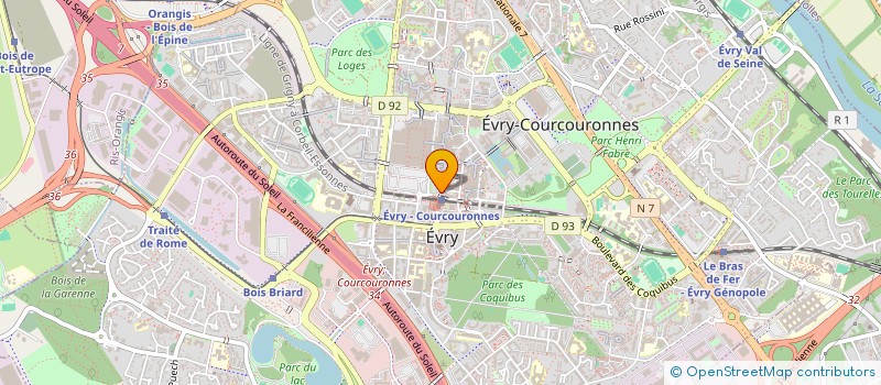 localisation de l'entreprise HASSAN à EVRY-COURCOURONNES