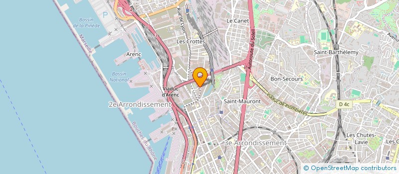 localisation de l'entreprise HASSANA à MARSEILLE