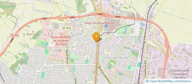 localisation de l'entreprise HASSANI METALLERIE BARDAGE COUVERTURE à DIJON