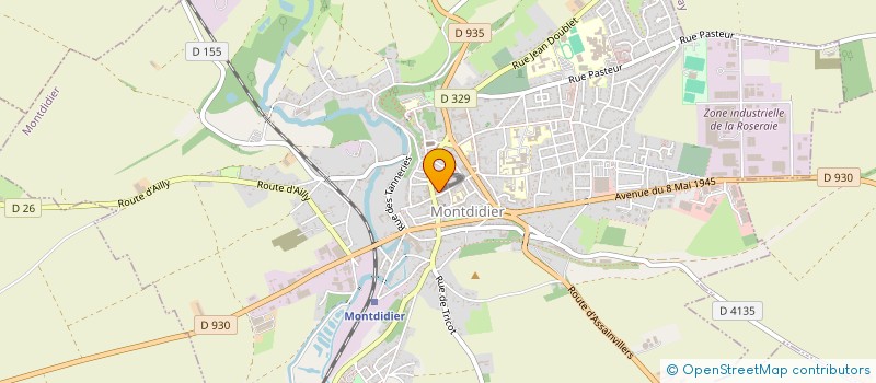 localisation de l'entreprise HASSCRISS à MONTDIDIER