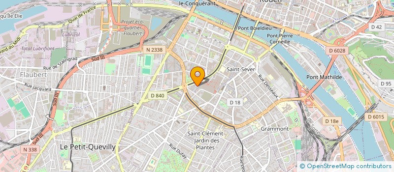 localisation de l'entreprise HASSO (HABITAT SOCIAL ET SOLIDAIRE) à ROUEN