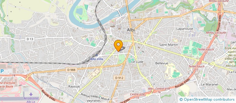 localisation de l'entreprise HASSO, HABITAT SOLIDARITE SUD-OUEST, SOCIETE DE COORDINATION à ALBI