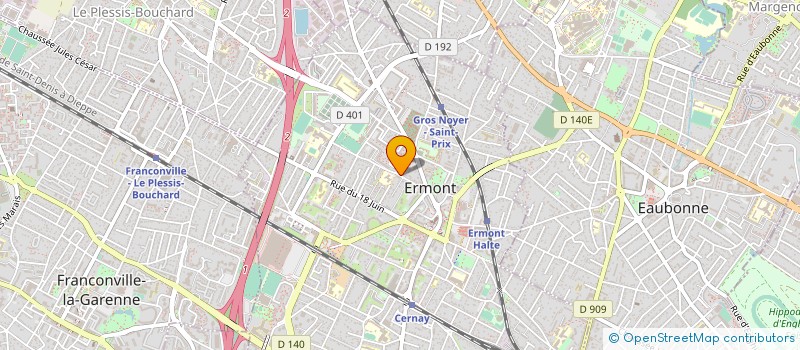 localisation de l'entreprise HASSON                        CLAUD  ERMONT