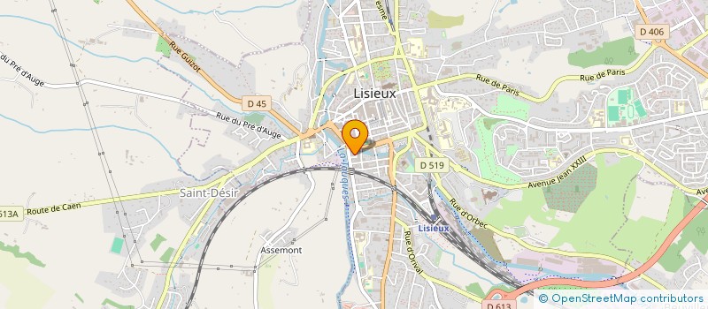 localisation de l'entreprise HASST  LISIEUX