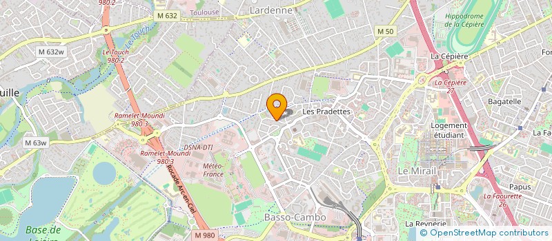 localisation de l'entreprise HAST - TRANS  TOULOUSE