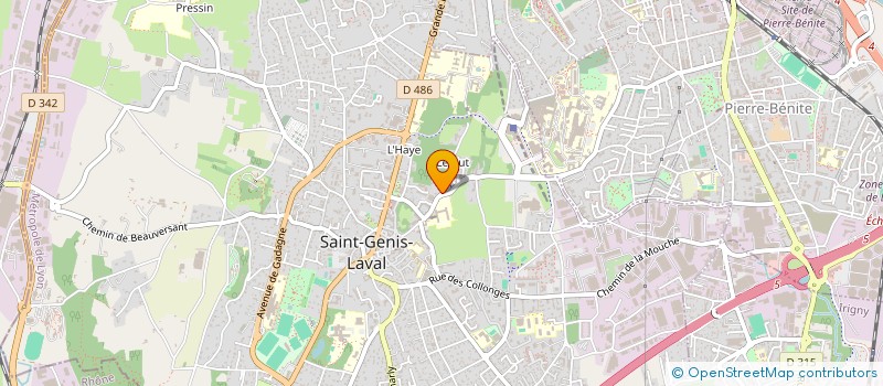 localisation de l'entreprise HASTINGS 2000  SAINT-GENIS-LAVAL