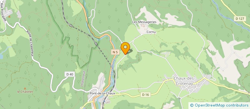 localisation de l'entreprise HASTYA  CHAUX-DES-CROTENAY