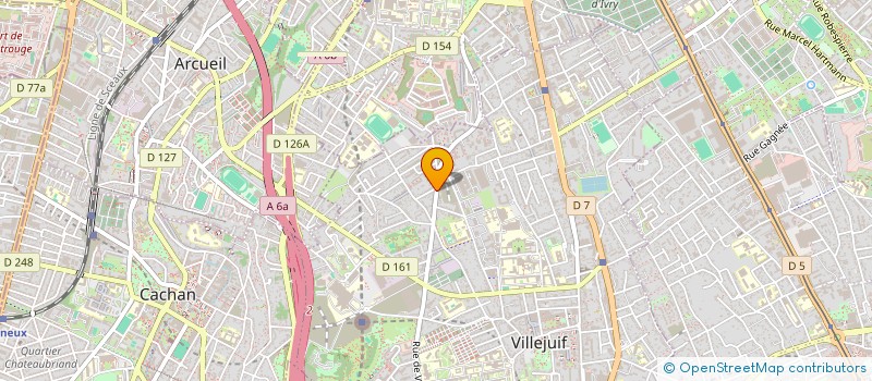 localisation de l'entreprise HAT à VILLEJUIF