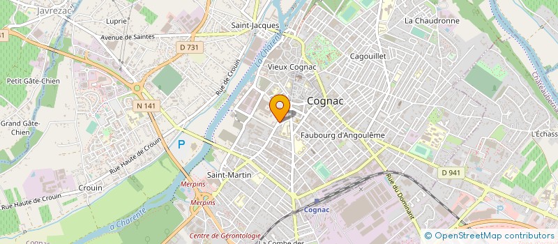 localisation de l'entreprise HAT HOME TRAITEUR à COGNAC