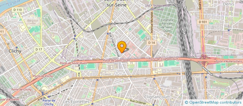 localisation de l'entreprise HATAS à SAINT-OUEN-SUR-SEINE