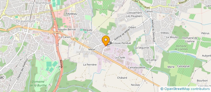 localisation de l'entreprise HATEAU ELECTRICITE  TRESSES