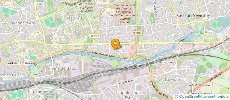localisation de l'entreprise HATEC à CESSON-SEVIGNE