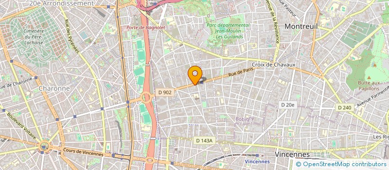 localisation de l'entreprise HATF LOGISTIC à MONTREUIL