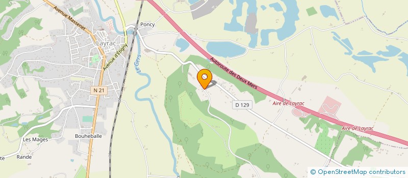 localisation de l'entreprise HATHA YOGA  LAYRAC