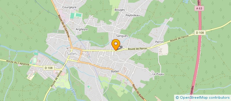 localisation de l'entreprise HATHA-YOGA DU VAL DE L'EYRE  SALLES