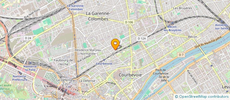 localisation de l'entreprise HATHA YOGA ET CULTURE INDIENNE à COURBEVOIE