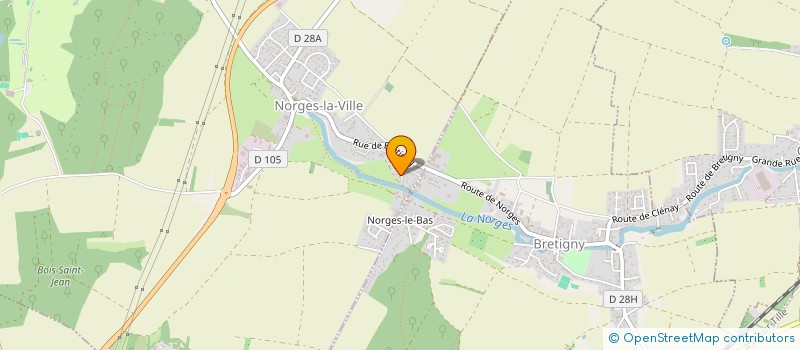 localisation de l'entreprise HATHA YOGA SAMADHI  NORGES-LA-VILLE