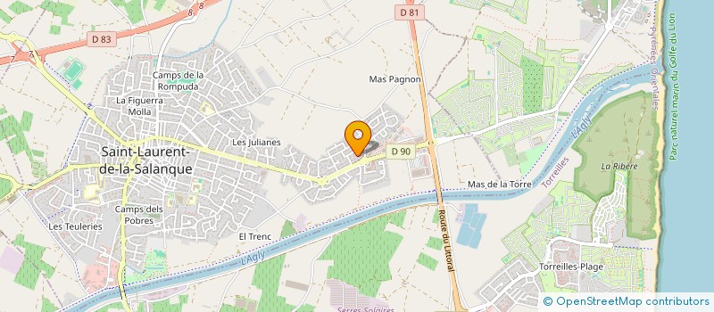 localisation de l'entreprise HATHOR  SAINT-LAURENT-DE-LA-SALANQUE