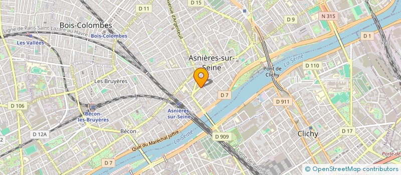 localisation de l'entreprise HATIKA à ASNIERES-SUR-SEINE
