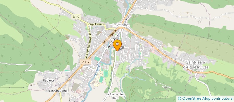 localisation de l'entreprise HATOS à LAVELANET