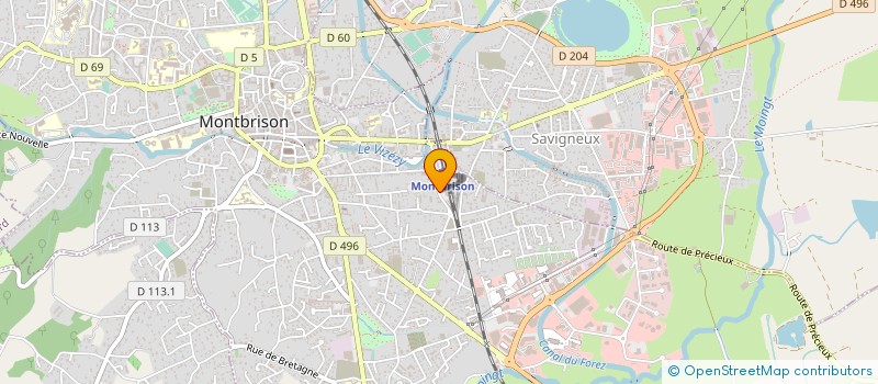 localisation de l'entreprise HATTAP DESOSSE à MONTBRISON