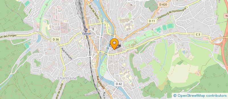 localisation de l'entreprise HATTON à EPINAL
