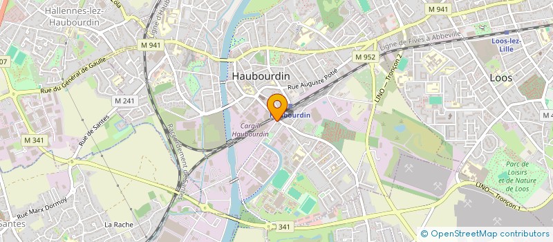 localisation de l'entreprise HAU'BOX  HAUBOURDIN