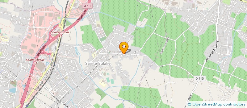 localisation de l'entreprise HAU ET GAUDIN à SAINTE-EULALIE