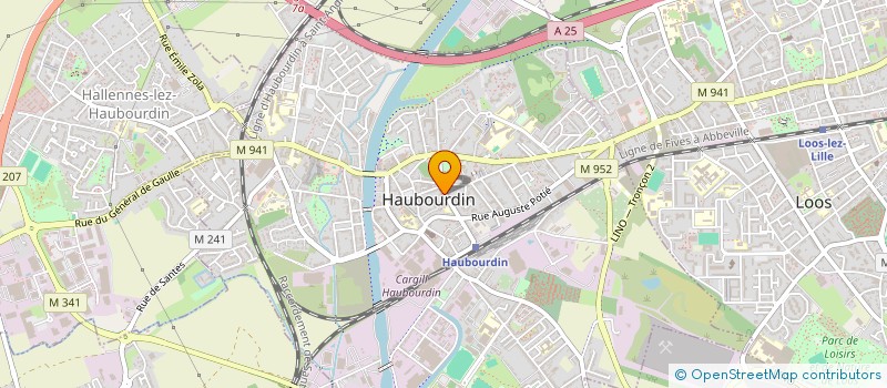 localisation de l'entreprise HAUBOURDIN  HAUBOURDIN