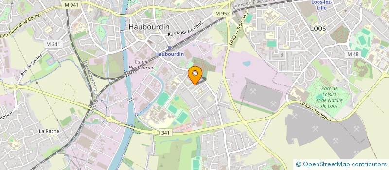 localisation de l'entreprise HAUBOURDIN DIRECT EXPRESS à HAUBOURDIN