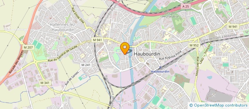 localisation de l'entreprise HAUBOURDIN ESCRIME CLUB à HAUBOURDIN