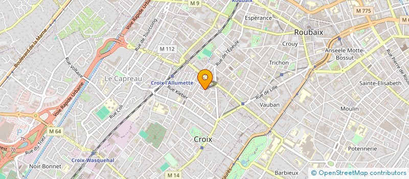 localisation de l'entreprise HAUCHECORNE-GOBBI à CROIX
