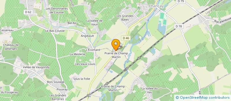 localisation de l'entreprise HAUDEBAULT à VERNOU-SUR-BRENNE