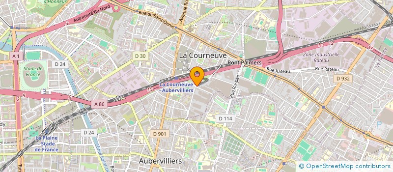 localisation de l'entreprise HAUDECOEUR à LA COURNEUVE
