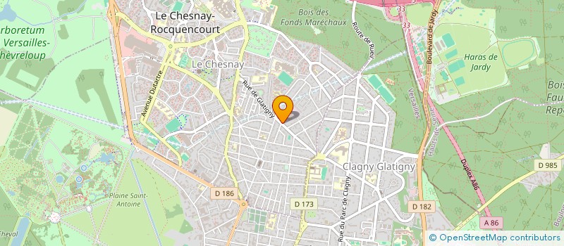 localisation de l'entreprise HAUDIQUER DEVELOPPEMENT  LE CHESNAY-ROCQUENCOURT